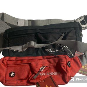 Adjustable Fanny Pack 4 Pockets Crossbody Bag Choose Burnt Orange Or Black